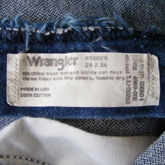 Vintage WRANGLER Jeans, 28, Dark Wash, Straight Leg, Made in USA, 100% Cotton - Picture 11 of 11